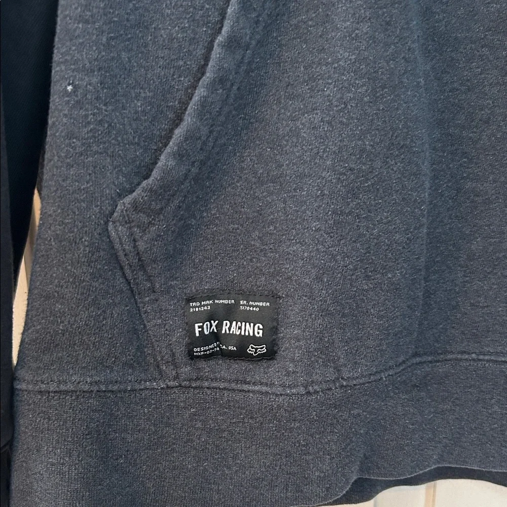 Fox Racing Men's Black & Gray XXL Hoodie F-Head-X Graphic Grunge Streetwear Race - Picture 3 of 16